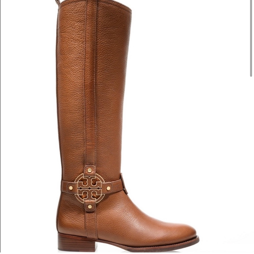 TORY BURCH Brown Amanda Riding Boot - Picture 2 of 10